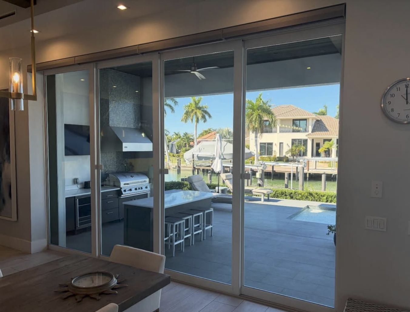 Outdoor Kitchen Glass Slider
